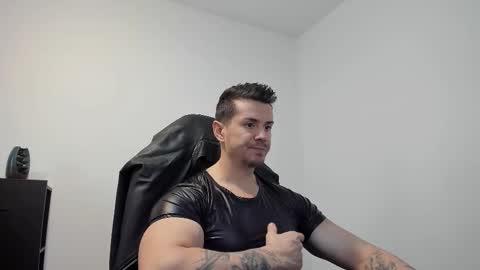 Snapshot of alphagodleatherking92 chatting on October 2025 07:08:01 AM LeatherMaster online show from October 2025 07:08:01 AM