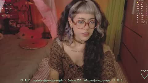 Snapshot of blushing_nymph chatting on June 2026 12:38:02 AM Im Nym Justa nymph on twitter and IG online show from June 2026 12:38:02 AM