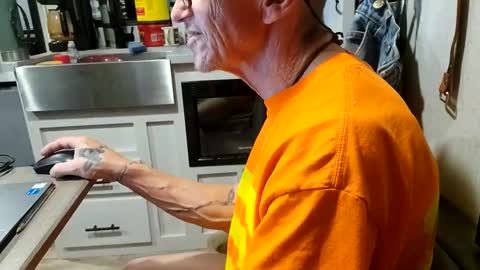 Steve... aka SkinnieDippin aka TimberTramp online show from March 2025 07:10:01 AM