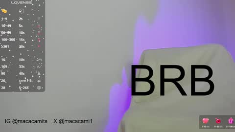 Snapshot of macacami1 chatting on February 2025 10:48:02 PM cami online show from February 2025 10:48:02 PM