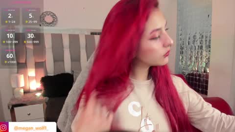 Snapshot of megan_wolf_1 chatting on December 2024 11:00:01 PM  Megan  Online 1200am To 600 am Colombian time online show from December 2024 11:00:01 PM