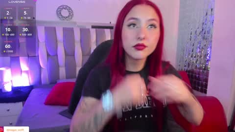 Snapshot of megan_wolf_1 chatting on February 2025 04:42:01 AM  Megan  Online 1200am To 600 am Colombian time online show from February 2025 04:42:01 AM