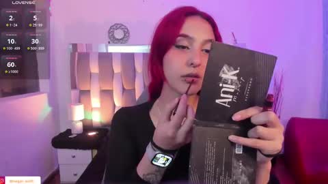 Snapshot of megan_wolf_1 chatting on February 2025 08:36:02 AM  Megan  Online 1200am To 600 am Colombian time online show from February 2025 08:36:02 AM