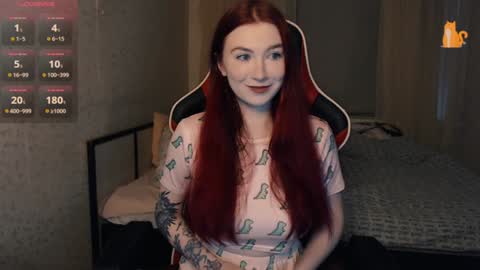 Snapshot of redhaired_kitty chatting on January 2025 07:29:01 AM Lina online show from January 2025 07:29:01 AM