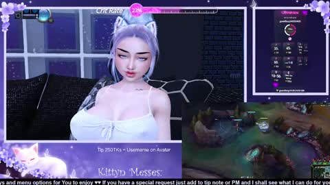 Snapshot of sassykittyn chatting on February 2025 06:30:01 AM Sassy Sami Kittyn online show from February 2025 06:30:01 AM