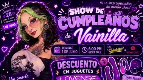 Snapshot of vainilla_l chatting on June 2026 02:38:01 AM Vainilla Independent model online show from June 2026 02:38:01 AM