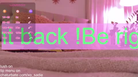 Xo Sadie online show from May 2026 06:19:01 AM