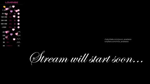 Anastasia online show from January 2025 09:36:02 PM
