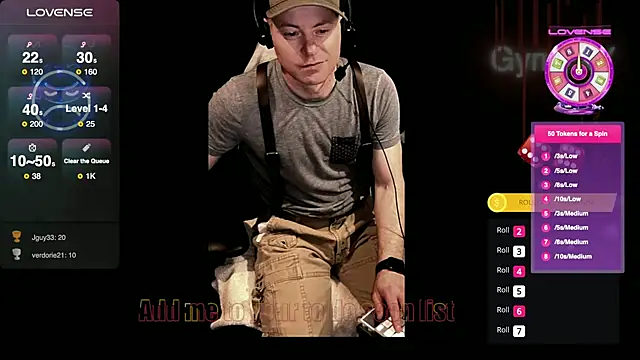 Snapshot of GymyXY chatting on February 2025 08:19:01 PM GymyXY online show from February 2025 08:19:01 PM