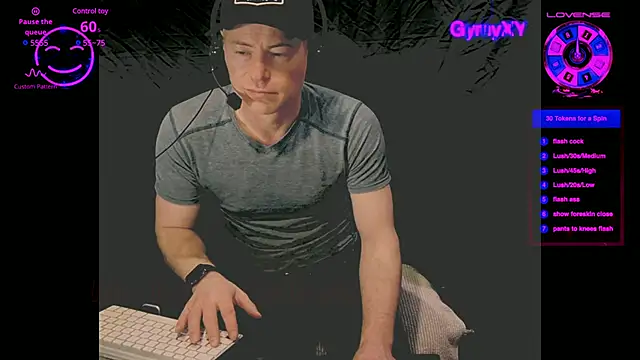 Snapshot of GymyXY chatting on February 2025 12:22:01 PM GymyXY online show from February 2025 12:22:01 PM