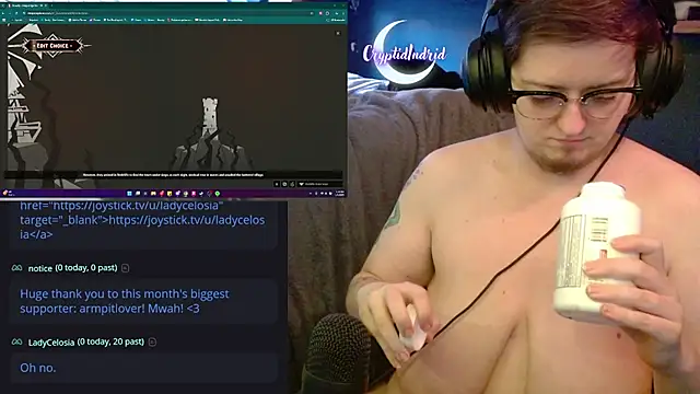 Snapshot of CryptidIndrid chatting on January 2025 10:24:02 PM CryptidIndrid online show from January 2025 10:24:02 PM