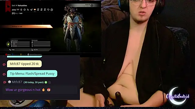 Snapshot of CryptidIndrid chatting on January 2025 11:55:01 PM CryptidIndrid online show from January 2025 11:55:01 PM