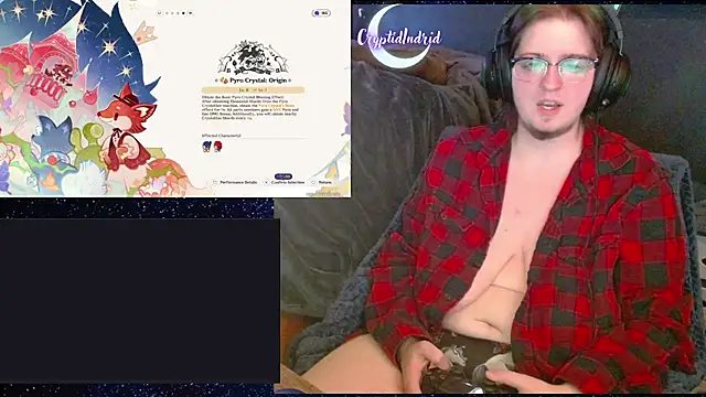 Snapshot of CryptidIndrid chatting on January 2025 11:40:02 PM CryptidIndrid online show from January 2025 11:40:02 PM