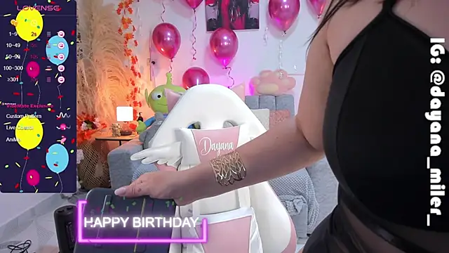  dayana miler online show from January 2025 02:14:01 AM