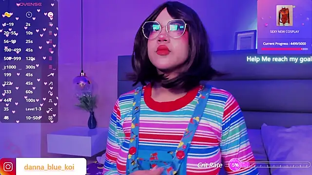 blue koi online show from January 2025 01:00:01 AM