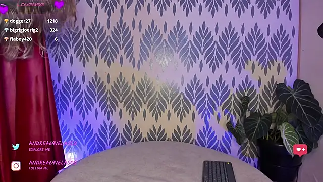 Snapshot of AndreaVelasco chatting on January 2025 11:13:02 PM AndreaVelasco online show from January 2025 11:13:02 PM