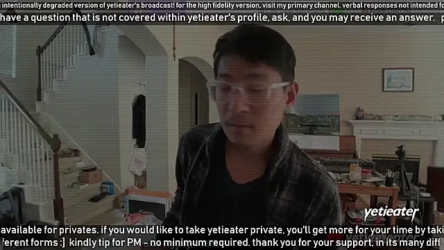 Snapshot of yetieater chatting on January 2025 08:54:01 PM yetieater online show from January 2025 08:54:01 PM