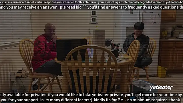 Snapshot of yetieater chatting on January 2025 05:34:01 AM yetieater online show from January 2025 05:34:01 AM