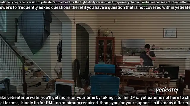 Snapshot of yetieater chatting on February 2025 10:30:01 PM yetieater online show from February 2025 10:30:01 PM