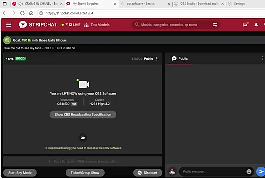 Snapshot of Latte1204 chatting on October 2025 10:38:02 AM Latte1204 online show from October 2025 10:38:02 AM