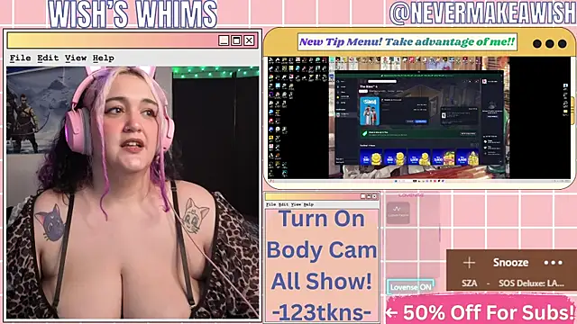 Snapshot of nevermakeawish chatting on July 2026 10:32:01 AM nevermakeawish online show from July 2026 10:32:01 AM