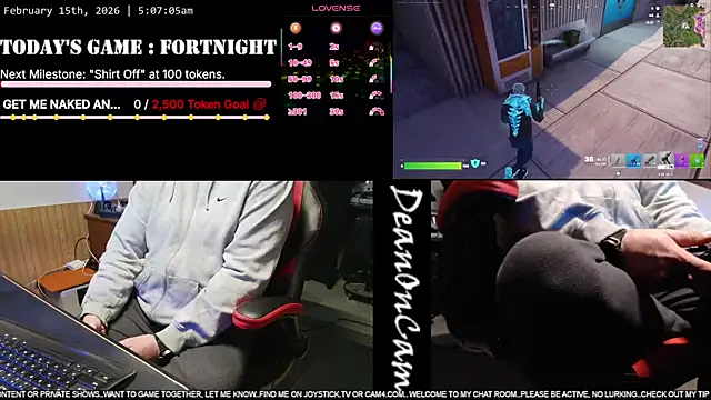 Snapshot of DeanonCam chatting on February 2026 11:08:02 AM DeanonCam online show from February 2026 11:08:02 AM