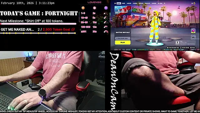 Snapshot of DeanonCam chatting on February 2026 09:11:01 PM DeanonCam online show from February 2026 09:11:01 PM