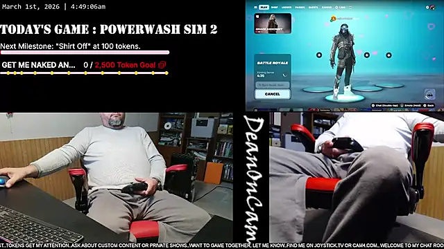 Snapshot of DeanonCam chatting on March 2026 10:50:02 AM DeanonCam online show from March 2026 10:50:02 AM