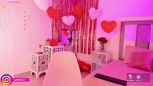 Leilafisherr online show from February 2026 09:11:01 PM