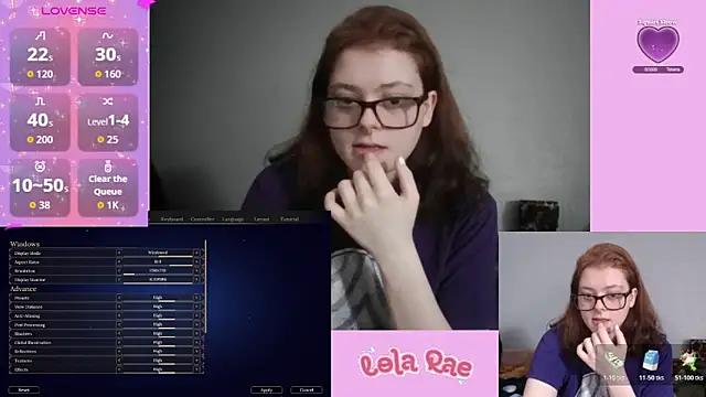 Snapshot of lolarae_xx chatting on May 2026 10:18:01 PM lolarae xx online show from May 2026 10:18:01 PM