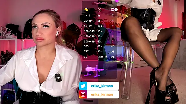 Erika Kirman online show from September 2025 12:09:01 PM