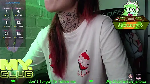 Witch Emma online show from January 2026 06:22:02 PM