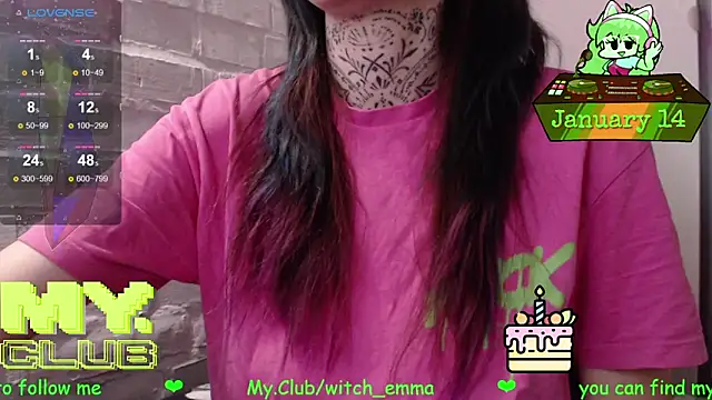 Witch Emma online show from January 2026 10:10:02 AM