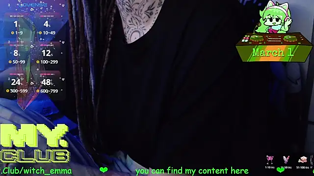 Witch Emma online show from March 2026 09:00:01 AM