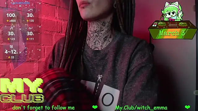 Witch Emma online show from March 2026 08:59:02 PM